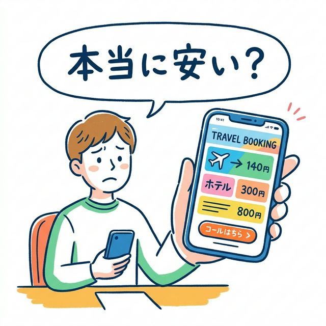 「エクスペディアって安いけど本当に大丈夫？」という不安