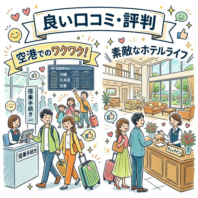 エクスペディアの良い評判・口コミ